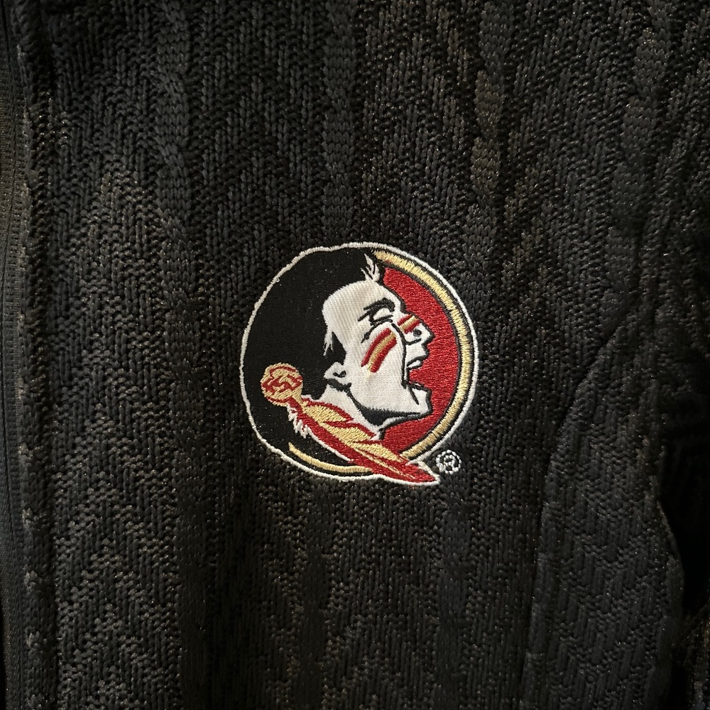 Black Cable Patterned Fsu Jacket - image 2